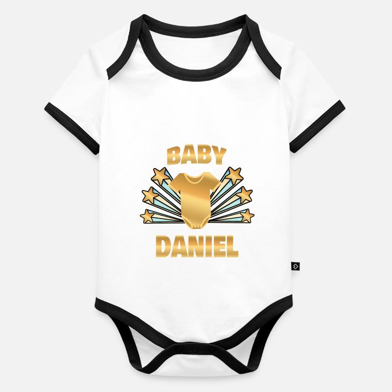 Pregnant Daniel Organic Baby Contrasting Bodysuit