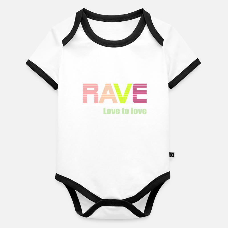 Rave love to love Organic Baby Contrasting Bodysuit