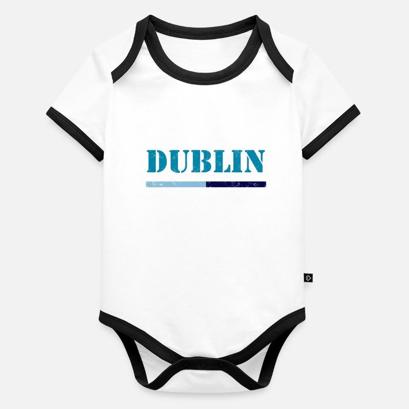 Dublin Body Bébé bio contrasté manches courtes