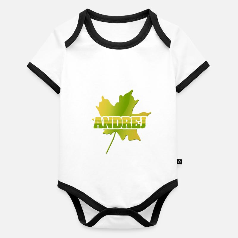 Andrej as Andrej Organic Baby Contrasting Bodysuit