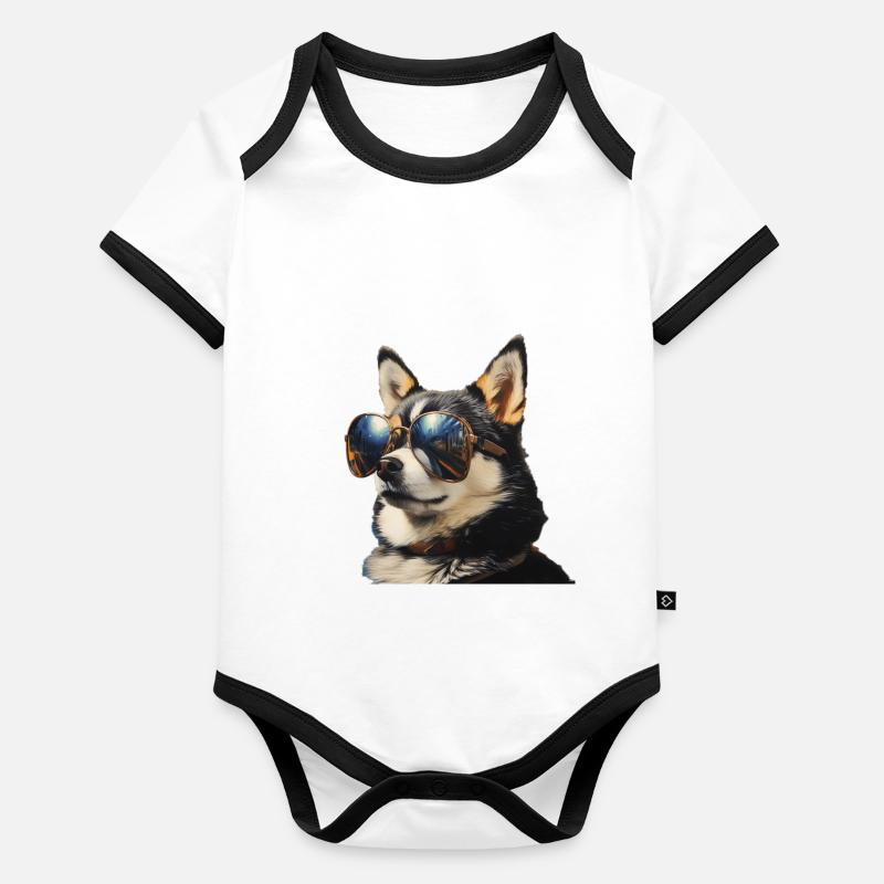 Alaskan Clover Kai Cool - Alaskan Clover Kai Organic Baby Contrasting Bodysuit