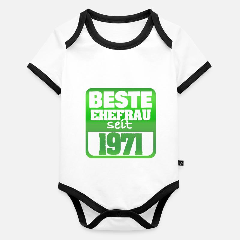 1971 Baby Bio-Kurzarm-Kontrastbody