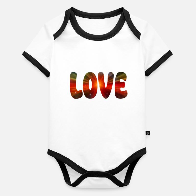 Amour Body Bébé bio contrasté manches courtes