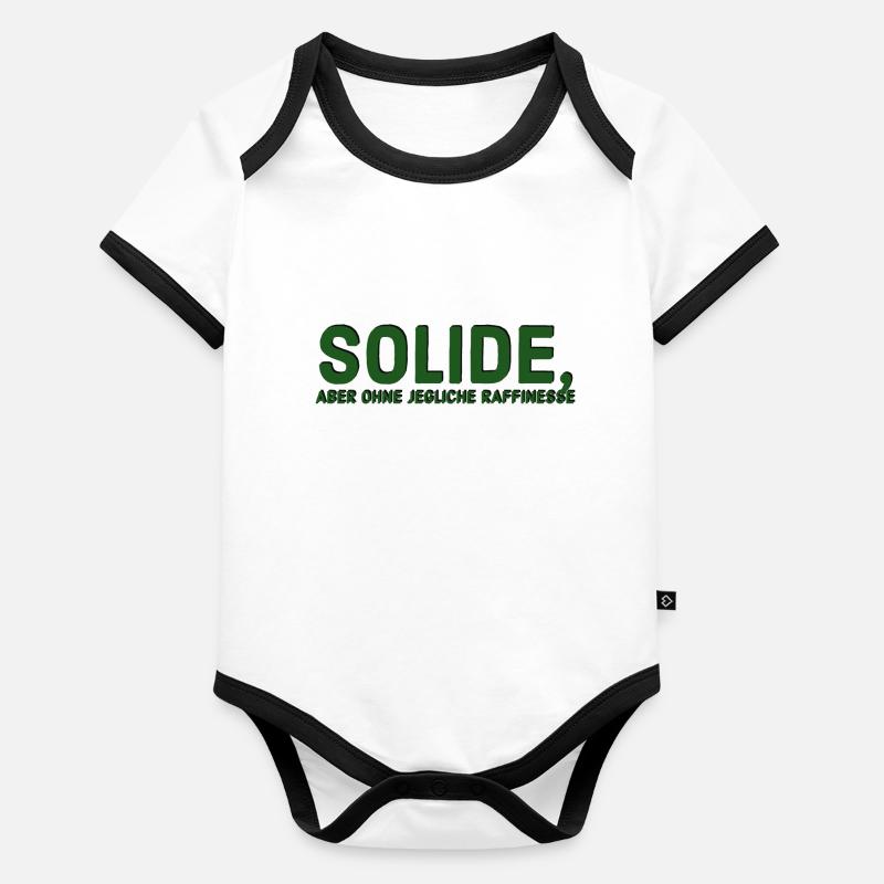 Solide mais dénué de toute sophistication Body Bébé bio contrasté manches courtes