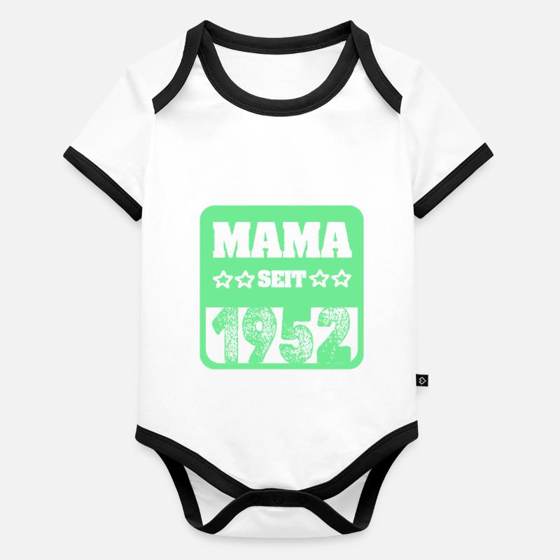 Maman 1952 Body Bébé bio contrasté manches courtes