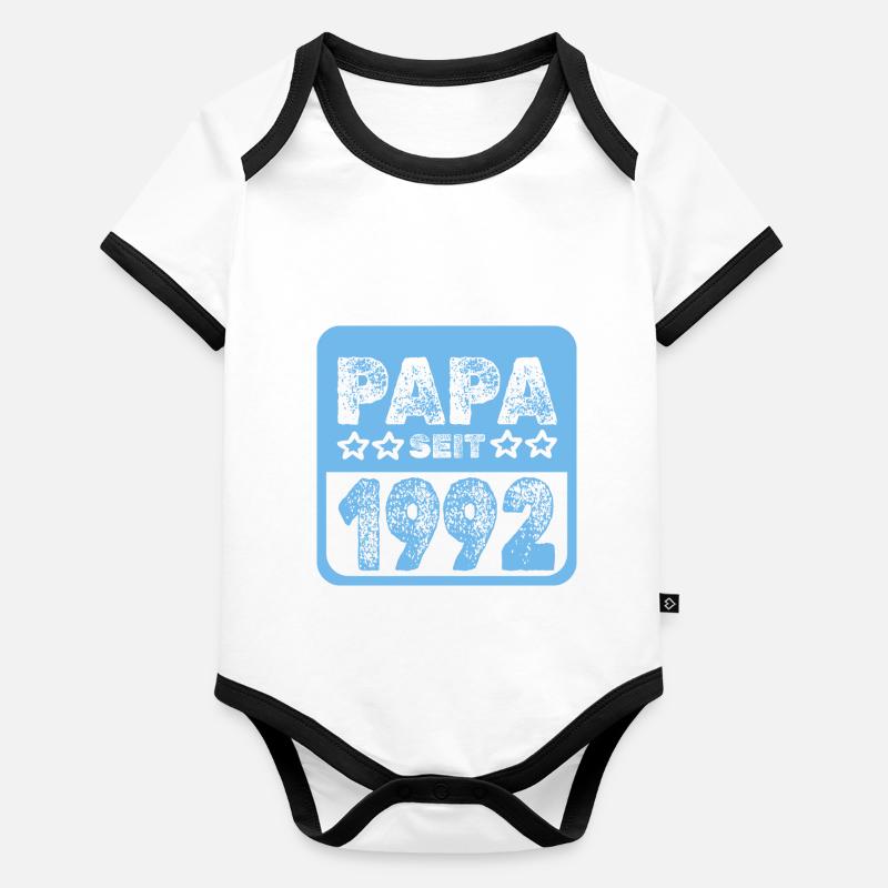 1992 Body Bébé bio contrasté manches courtes