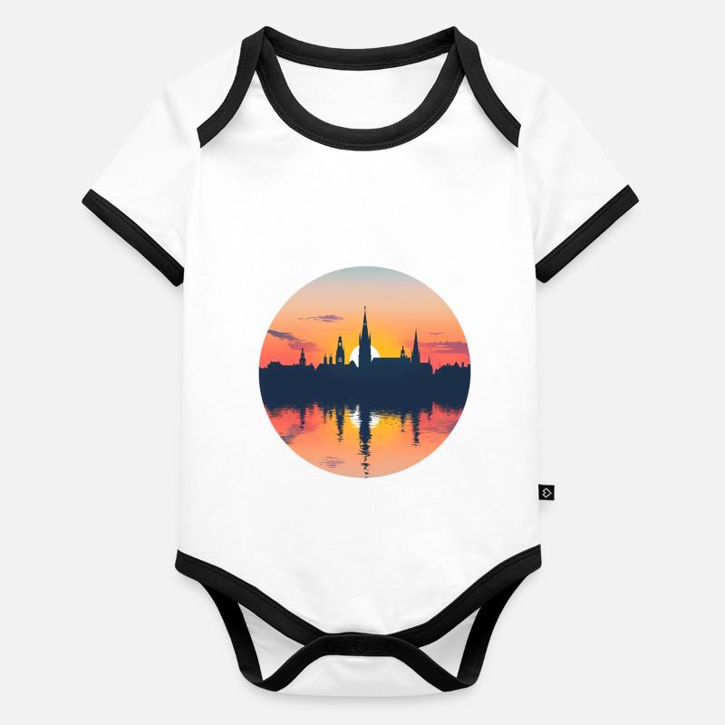 Remscheid Skyline Organic Baby Contrasting Bodysuit