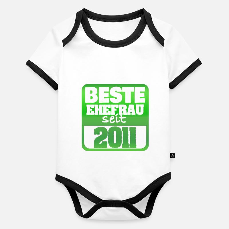 Femme 2011 Body Bébé bio contrasté manches courtes