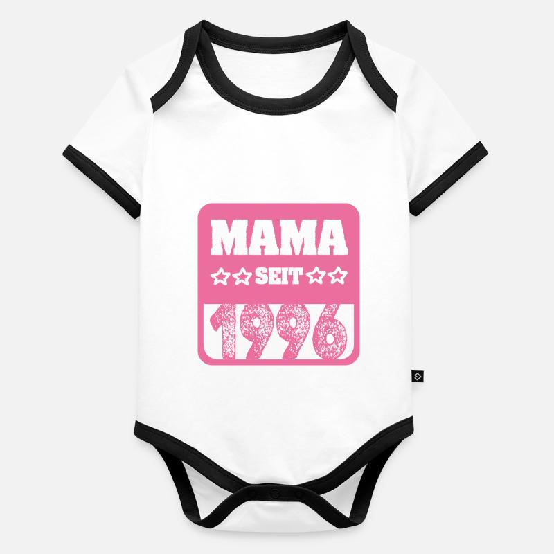 1996 Body Bébé bio contrasté manches courtes