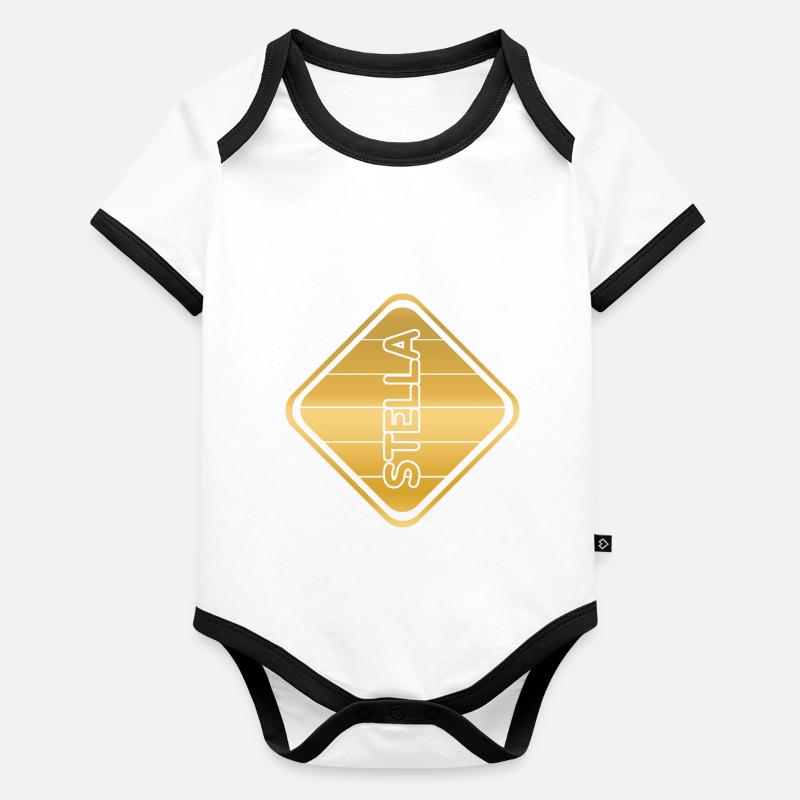 Gift for Stella Organic Baby Contrasting Bodysuit
