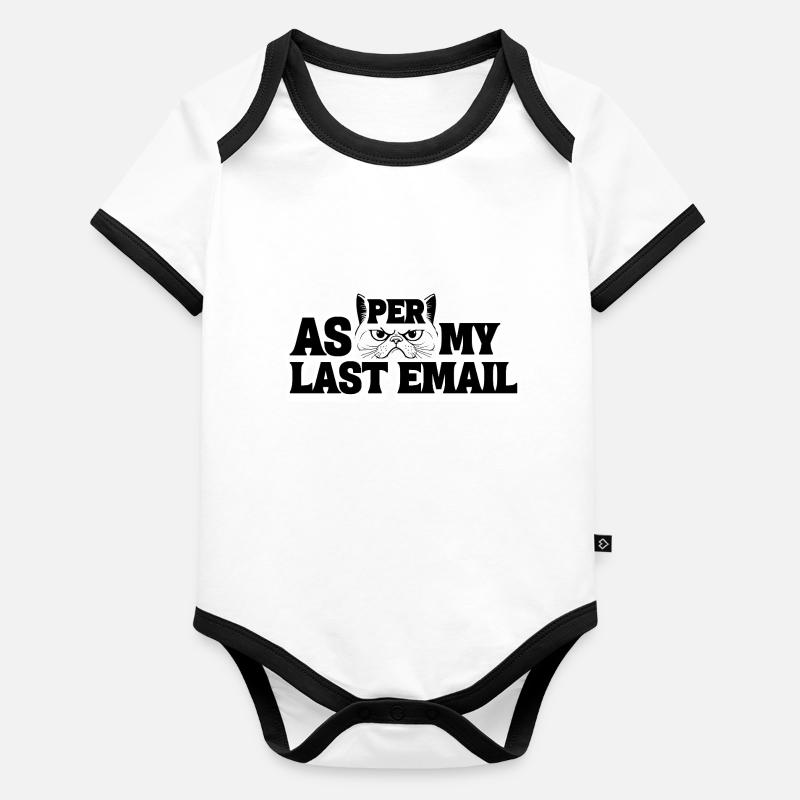 Laut meiner letzten E-Mail Baby Bio-Kurzarm-Kontrastbody