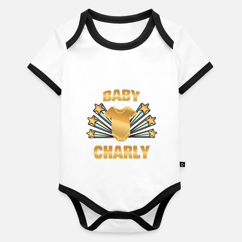 Charly Body Bébé bio contrasté manches courtes