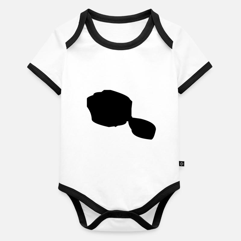 tahiti map Body Bébé bio contrasté manches courtes