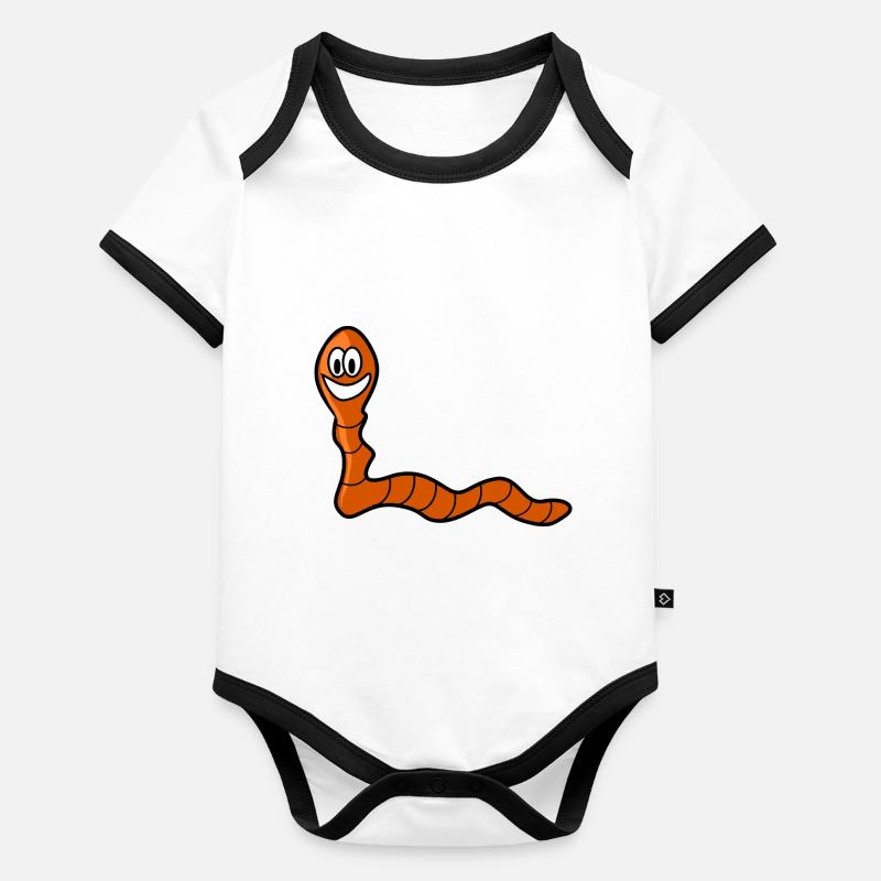 Zilk the Earthworm Organic Baby Contrasting Bodysuit