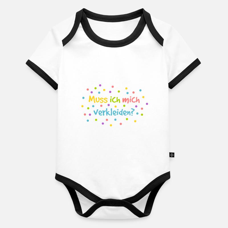Muss ich mich verkleiden? Baby Bio-Kurzarm-Kontrastbody