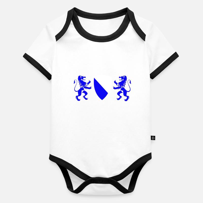 zürich Body Bébé bio contrasté manches courtes