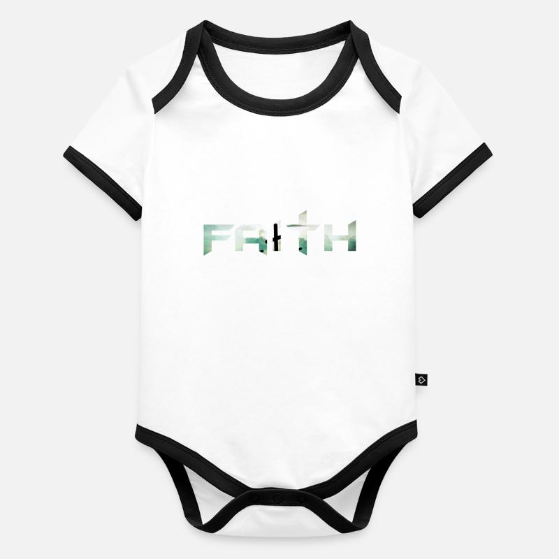Glaube (Glaube) Baby Bio-Kurzarm-Kontrastbody