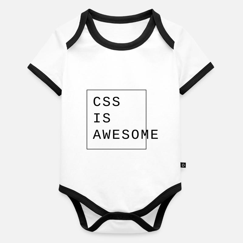 css est génial webdesign Body Bébé bio contrasté manches courtes