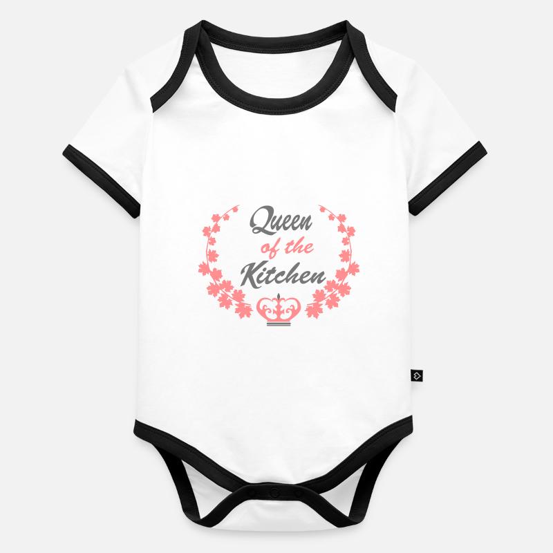 cuire Body Bébé bio contrasté manches courtes