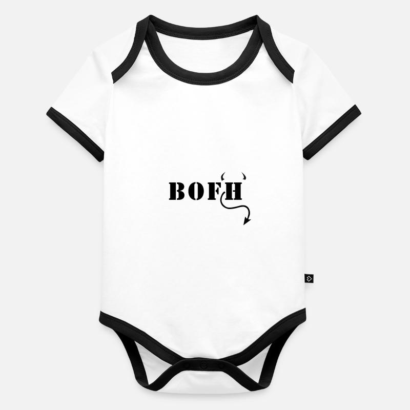 BOFH Admin Operator N3rd Geek Noob cadeau Body Bébé bio contrasté manches courtes