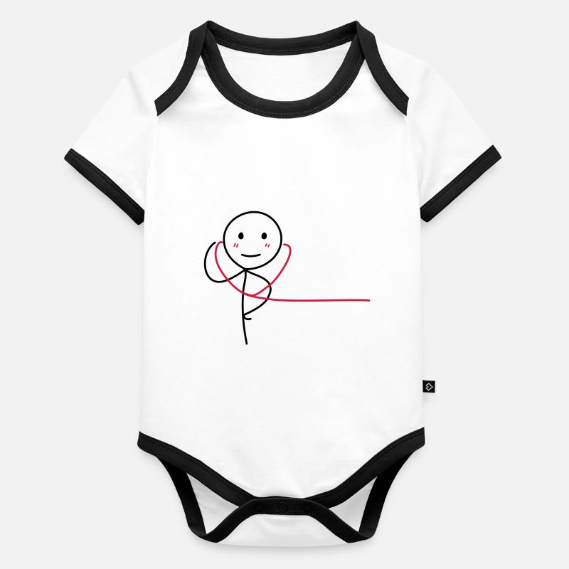 Ensemble pour toujours (scène 2 de 2) (Garçon) Body Bébé bio contrasté manches courtes