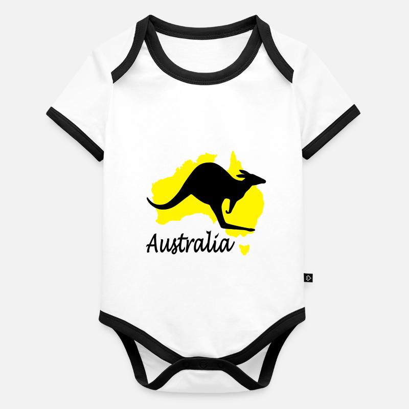 australia Body Bébé bio contrasté manches courtes