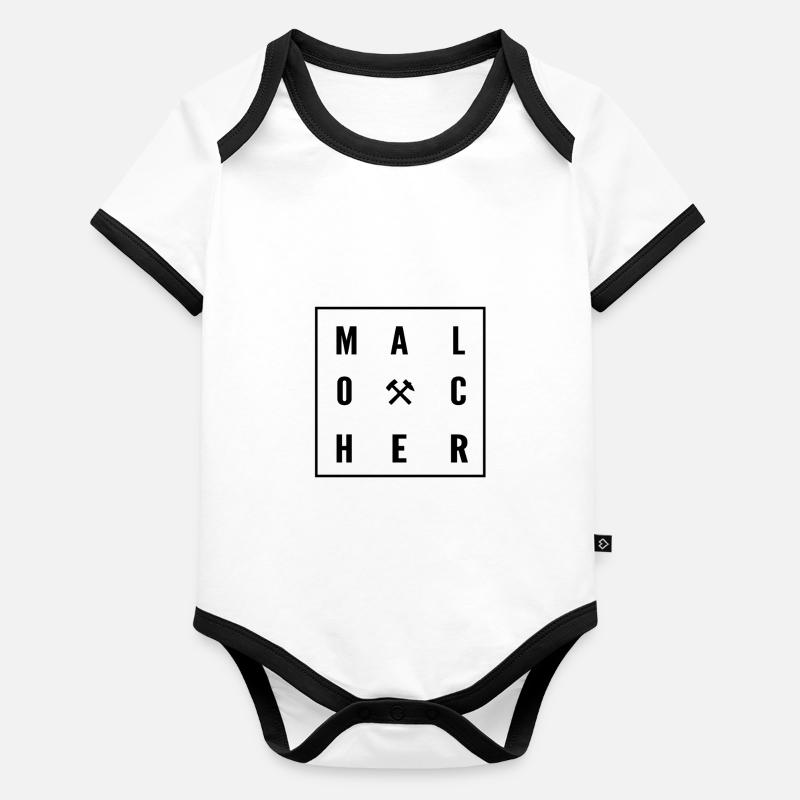 greffeur Body Bébé bio contrasté manches courtes