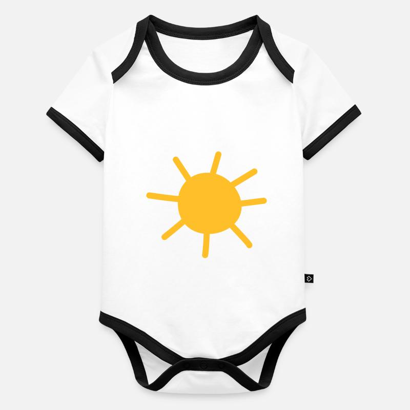 Sonne Baby Bio-Kurzarm-Kontrastbody