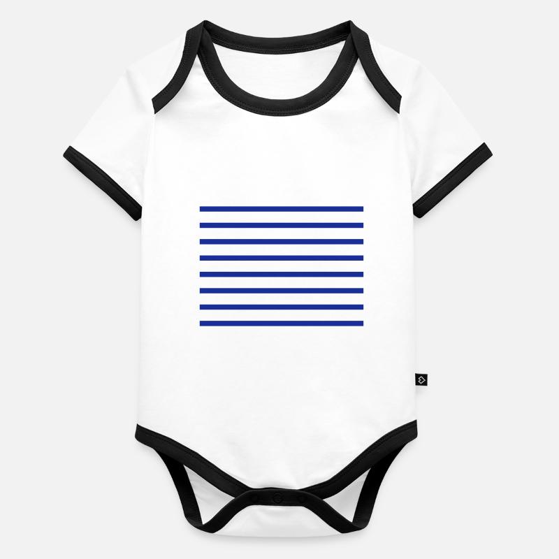 SEEMANN Baby Bio-Kurzarm-Kontrastbody