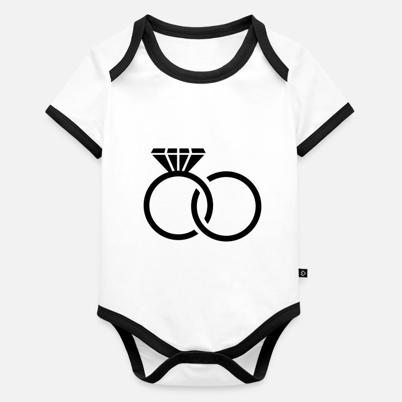 eheringe_f1 Body Bébé bio contrasté manches courtes
