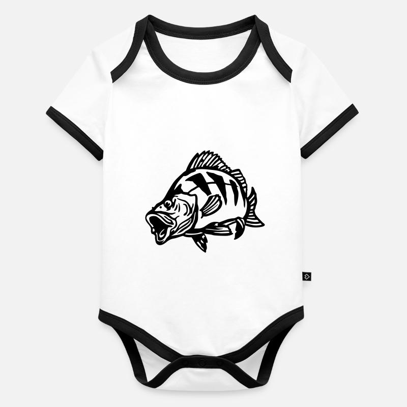 barsch_jagt Body Bébé bio contrasté manches courtes