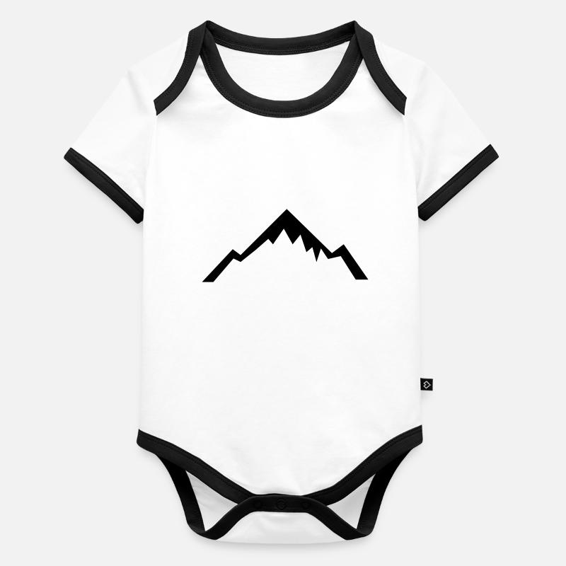 Mountain Body Bébé bio contrasté manches courtes