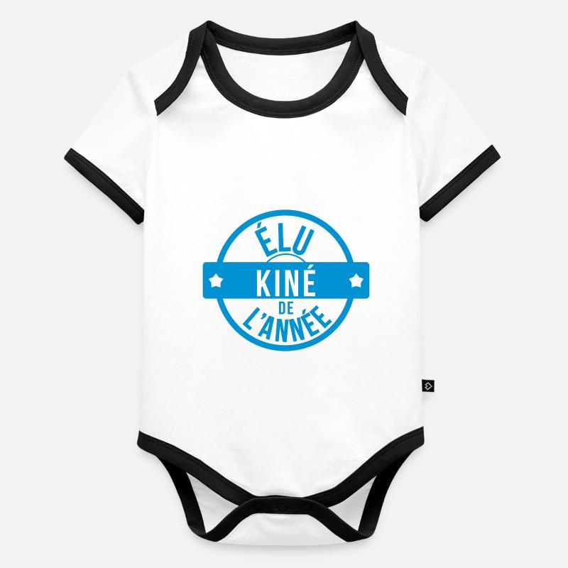 Elu Kiné de l'année ! Body Bébé bio contrasté manches courtes