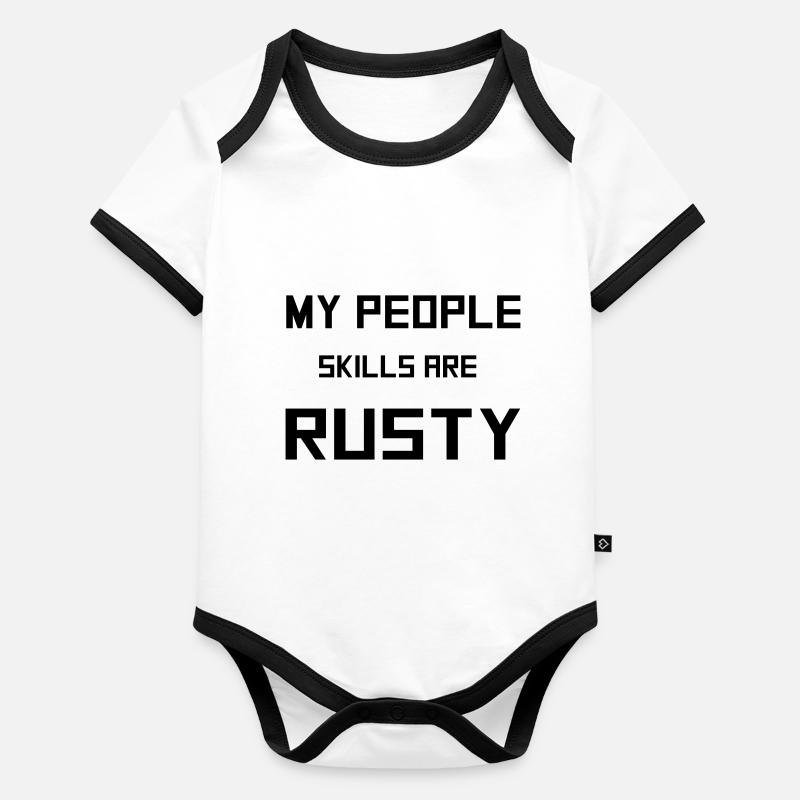 People Skills Organic Baby Contrasting Bodysuit