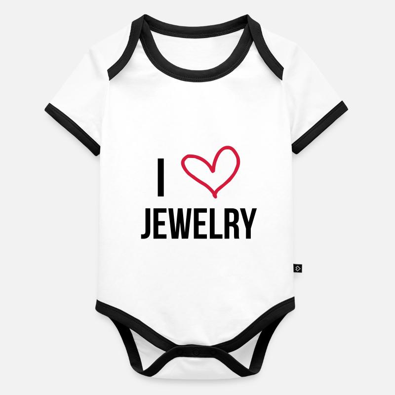 Bijoutier / Bijoutière / Bijouterie / Diamant Body Bébé bio contrasté manches courtes