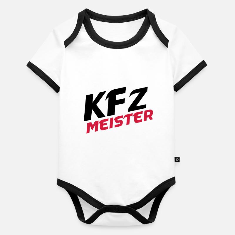 kfz_meister2 Baby Bio-Kurzarm-Kontrastbody