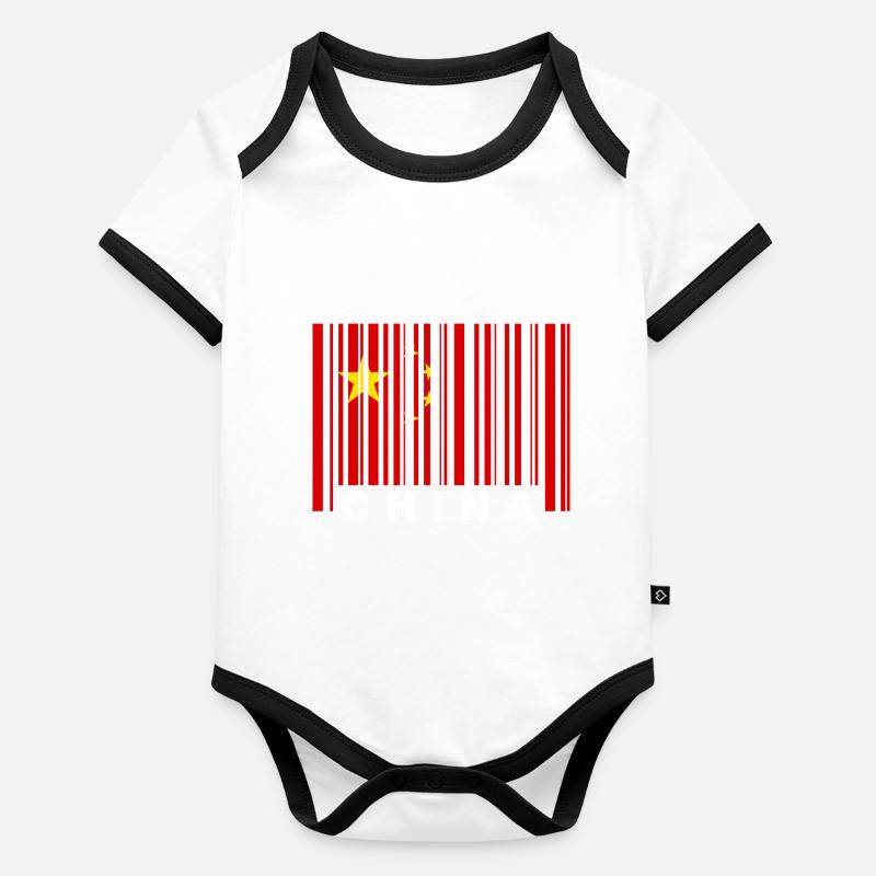 China flag barcode EAN GTIN country Organic Baby Contrasting Bodysuit