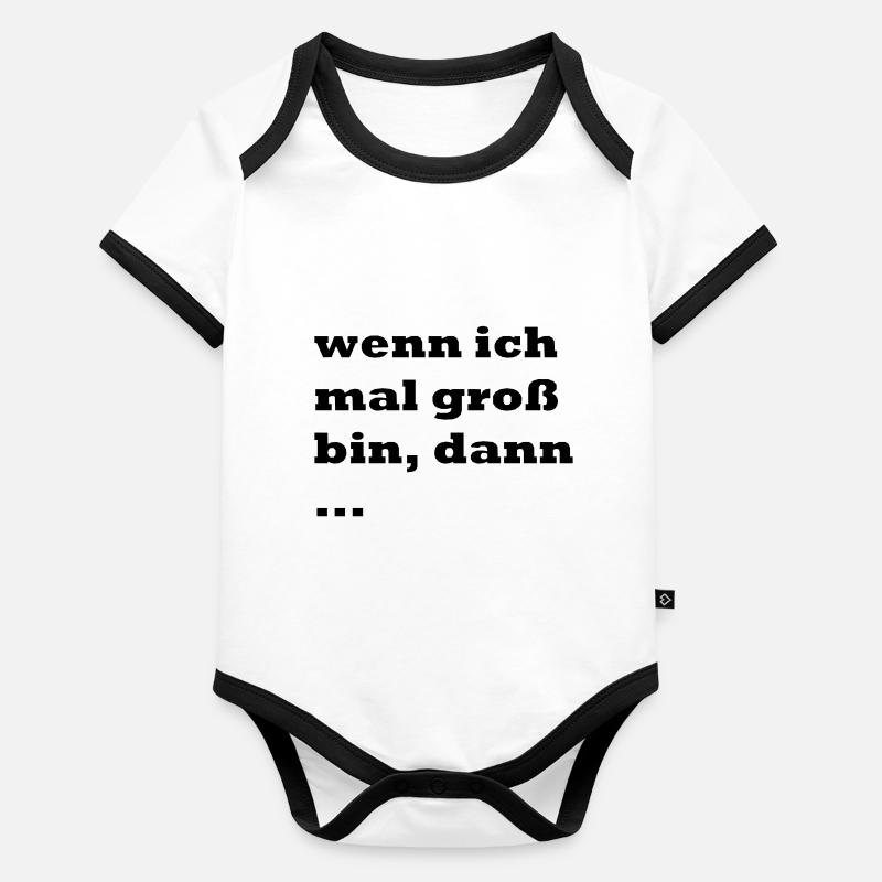 Babyspruch Baby Bio-Kurzarm-Kontrastbody