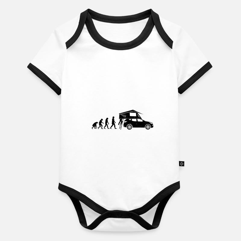 Charpent Evolution Cadeau pour campers Body Bébé bio contrasté manches courtes