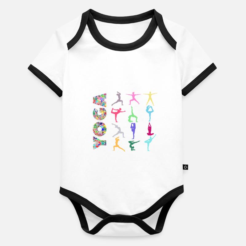 Exercices de yoga Body Bébé bio contrasté manches courtes
