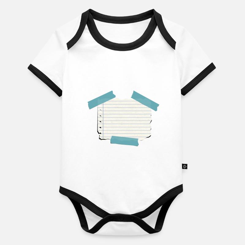 Remarque Body Bébé bio contrasté manches courtes