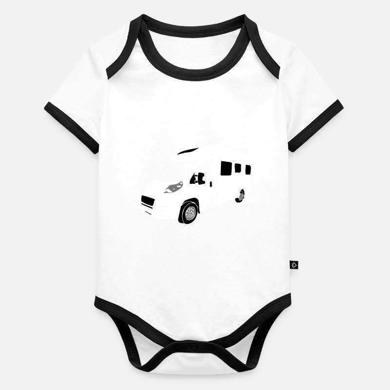Wohnmobil Baby Bio-Kurzarm-Kontrastbody