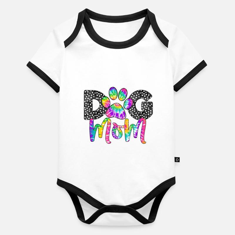 Hundemama Baby Bio-Kurzarm-Kontrastbody