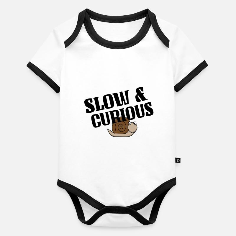 slow and curious Organic Baby Contrasting Bodysuit