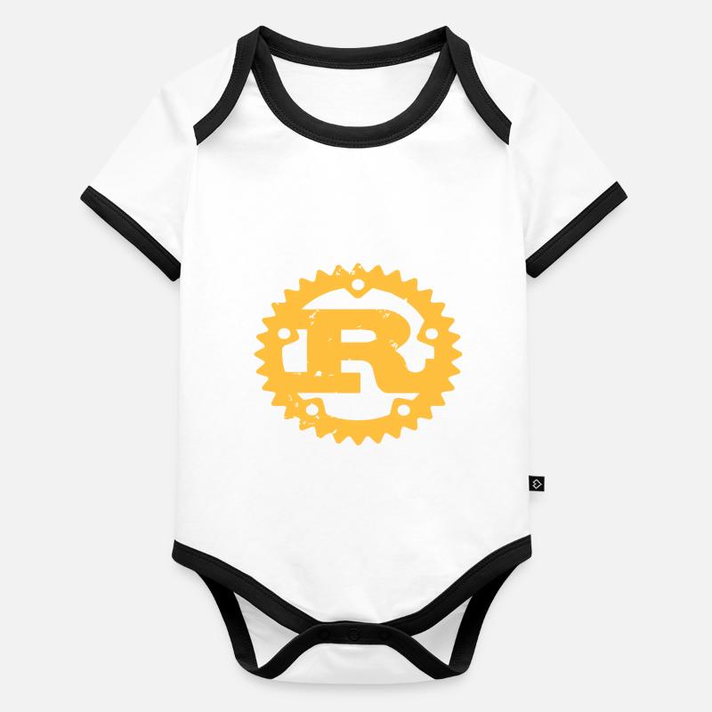 Programmation rust Body Bébé bio contrasté manches courtes