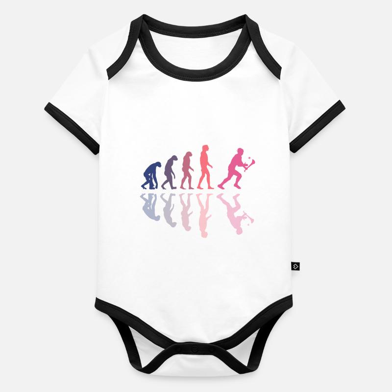 Die Evolution von Hurling Baby Bio-Kurzarm-Kontrastbody