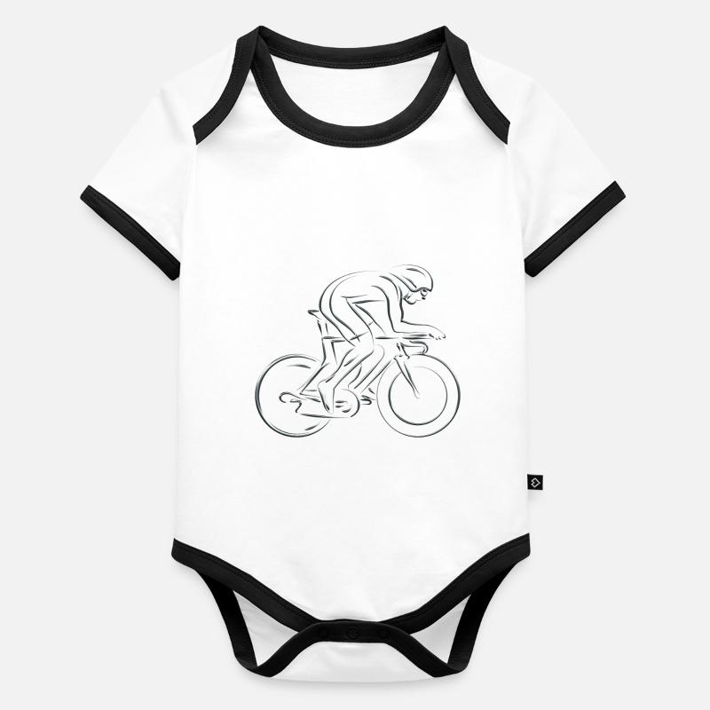 Cycling Organic Baby Contrasting Bodysuit