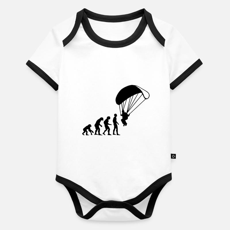 Paragliding Organic Baby Contrasting Bodysuit