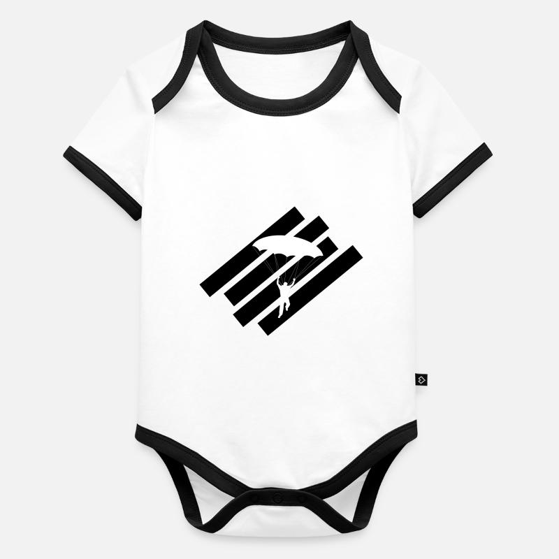 Paragliding Baby Bio-Kurzarm-Kontrastbody