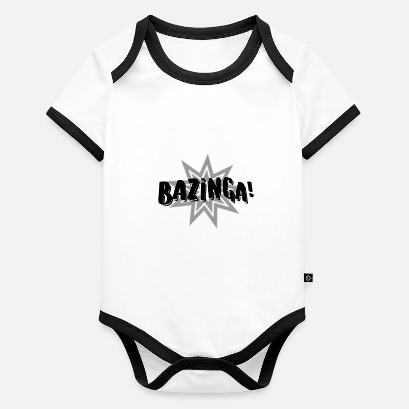Big Bang Theorie Baby Bio-Kurzarm-Kontrastbody